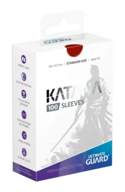 Ultimate Guard Katana Sleeves Standard Size Red (100) (66 x 91 mm)