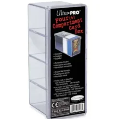 Ultra Pro: 4-Compartment Clear Card Box