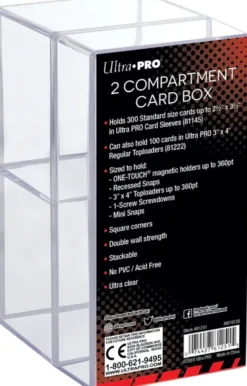 Ultra Pro: 2-Compartment Clear Card Box