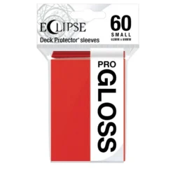 Ultra Pro: Eclipse Gloss Small Sleeves: Apple Red (62 x 89 mm) - 60 st