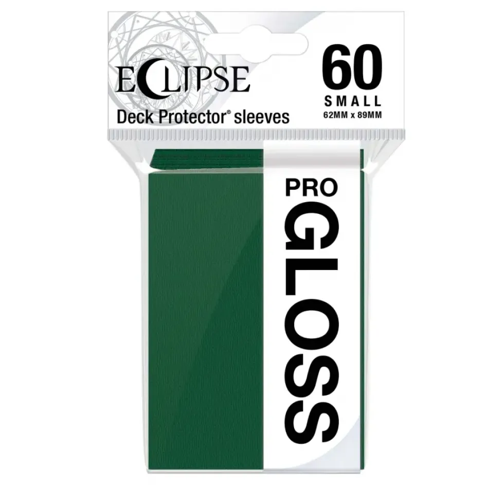 Ultra Pro: Eclipse Gloss Small Sleeves: Forest Green (62 x 89 mm) - 60 st