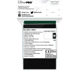 Ultra Pro: Eclipse Gloss Small Sleeves: Forest Green (62 x 89 mm) - 60 st