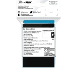 Ultra Pro: Eclipse Gloss Small Sleeves: Sky Blue (62 x 89 mm) - 60 st
