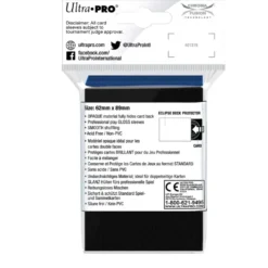 Ultra Pro: Eclipse Gloss Small Sleeves: Pacific Blue (62 x 89 mm) - 60 st