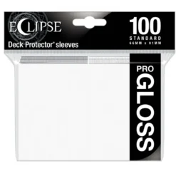 Ultra Pro: Eclipse Gloss Standard Sleeves: Arctic White (66 x 91 mm) - 100 st