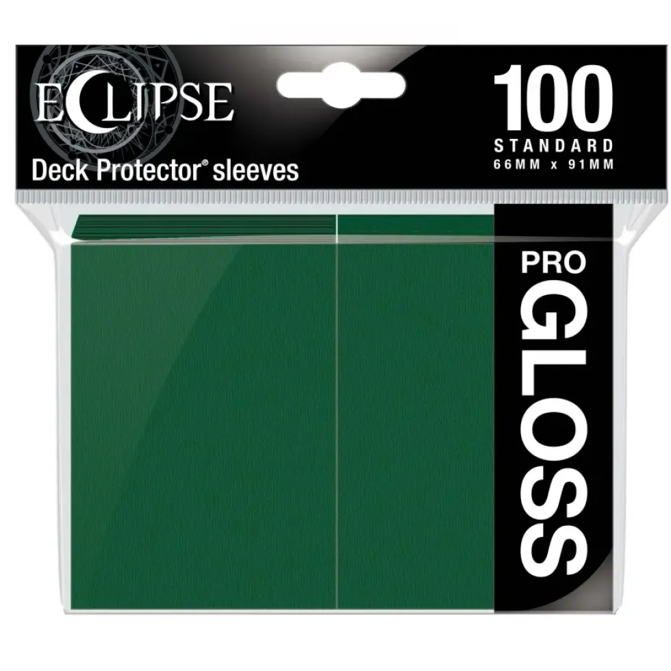 Ultra Pro: Eclipse Gloss Standard Sleeves: Forest Green (66 x 91 mm) - 100 st