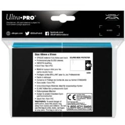 Ultra Pro: Eclipse Gloss Standard Sleeves: Sky Blue (66 x 91 mm) - 100 st