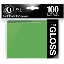 Ultra Pro: Eclipse Gloss Standard Sleeves: Lime Green (66 x 91 mm) - 100 st