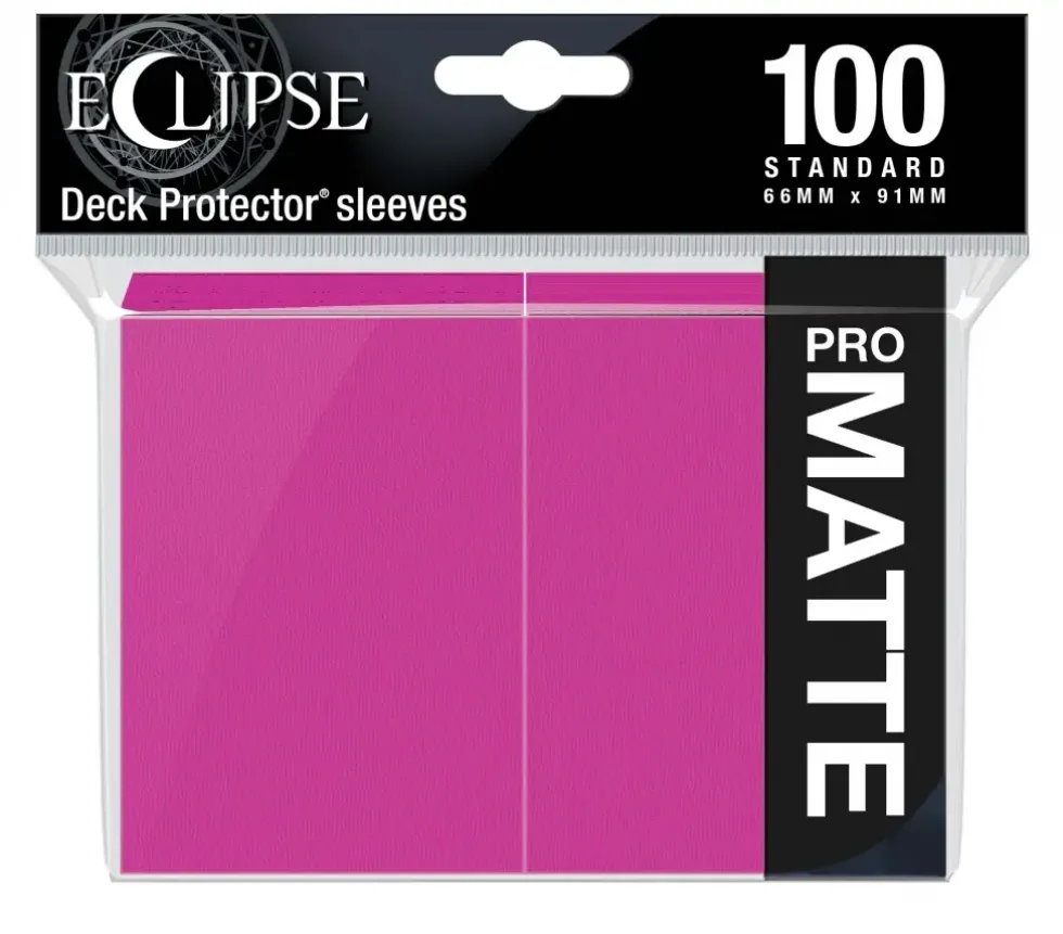 Ultra Pro: Eclipse Matte Standard Sleeves: Hot Pink (66 x 91 mm) - 100 st