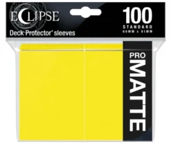 Ultra Pro: Eclipse Matte Standard Sleeves: Lemon Yellow (66 x 91 mm) - 100 st
