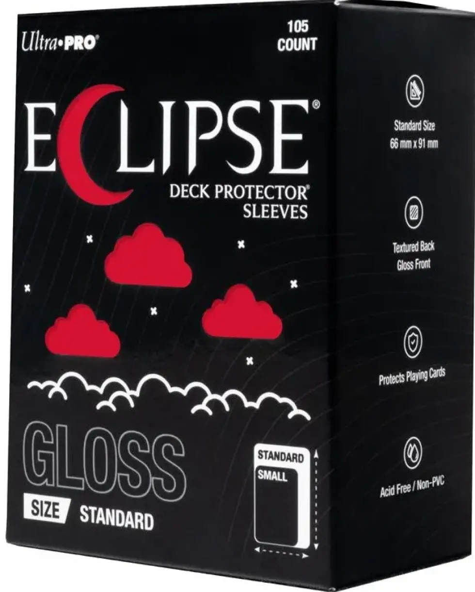 Ultra Pro: Gloss Eclipse Standard Deck Protector Sleeves - Apple Red (63.5 x 89 mm) - 105 st
