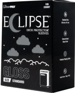 Ultra Pro: Gloss Eclipse Standard Deck Protector Sleeves - Smoke Grey (63.5 x 89 mm) - 105 st