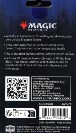 Ultra Pro: Magic The Gathering Erasable Tokens