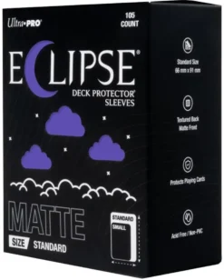 Ultra Pro: Matte Eclipse Standard Deck Protector Sleeves - Royal Purple (63.5 x 89 mm) - 105 st