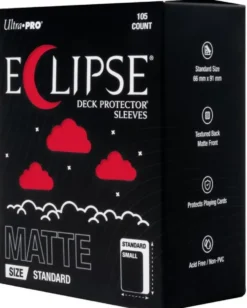 Ultra Pro: Matte Eclipse Standard Deck Protector Sleeves - Apple Red (63.5 x 89 mm) - 105 st