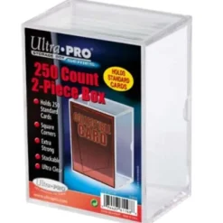 Ultra Pro: 2-Piece 250 Count Clear Card Storage Box