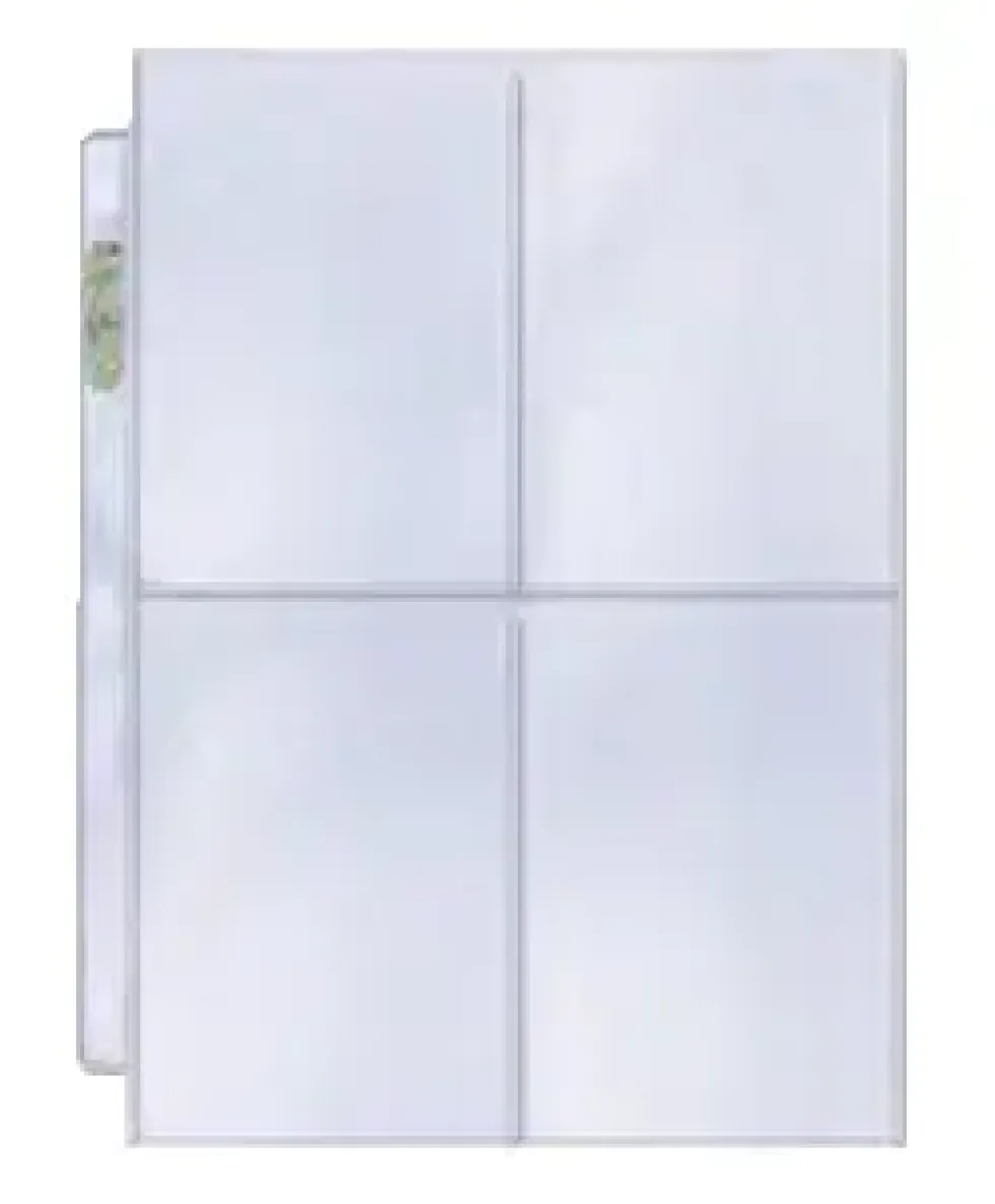 Ultra Pro: 4-Pocket Platinum Page with 3-1/2" X 5" Pockets