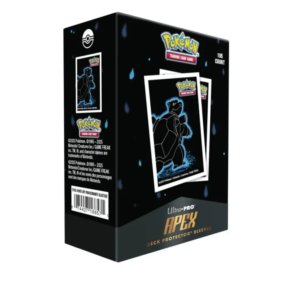 Ultra Pro: Pokémon, Neon Kanto - Blastoise APEX Deck Protector Sleeves (105 st)