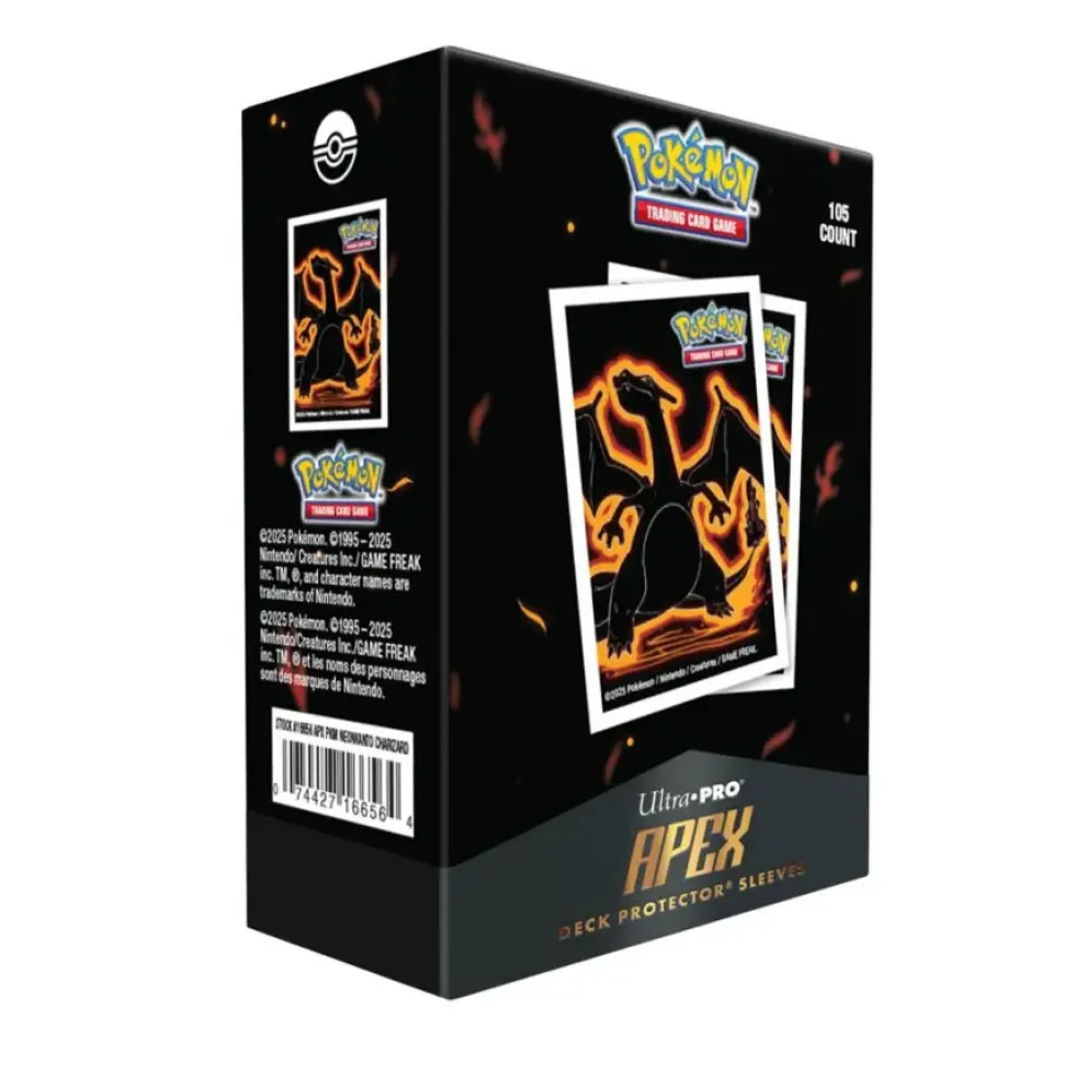 Ultra Pro: Pokémon, Neon Kanto - Charizard APEX Deck Protector Sleeves (105 st)