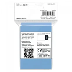 Ultra Pro: PRO-Gloss 60ct Small Deck Protector sleeves: Light Blue (62 x 89 mm)