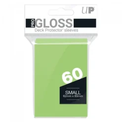 Ultra Pro: PRO-Gloss 60ct Small Deck Protector sleeves: Lime Green (62 x 89 mm)