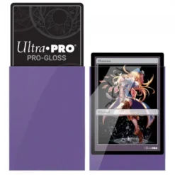 Ultra Pro: PRO-Gloss 60ct Small Deck Protector sleeves: Purple (62 x 89 mm)