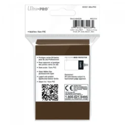 Ultra Pro: PRO-Gloss 60ct Small Deck Protector sleeves: Brown (62 x 89 mm)