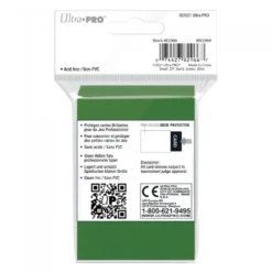 Ultra Pro: PRO-Gloss 60ct Small Deck Protector sleeves: Green (62 x 89 mm)