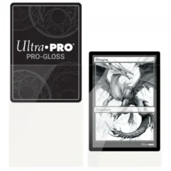 Ultra Pro: PRO-Gloss 100ct Standard Deck Protector sleeves: Clear (66 x 91 mm)