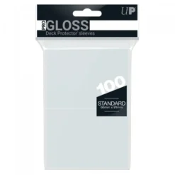 Ultra Pro: PRO-Gloss 100ct Standard Deck Protector sleeves: Clear (66 x 91 mm)