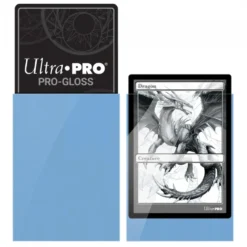 Ultra Pro: PRO-Gloss 50ct Standard Deck Protector sleeves: Light Blue (66 x 91 mm)