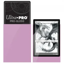 Ultra Pro: PRO-Gloss 50ct Standard Deck Protector sleeves: Pink (66 x 91 mm)