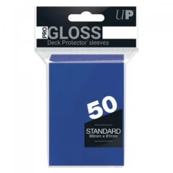 Ultra Pro: PRO-Gloss 50ct Standard Deck Protector sleeves: Blue (66 x 91 mm)