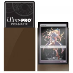 Ultra Pro: PRO-Matte 60ct Small Deck Protector sleeves: Brown (62 x 89 mm)