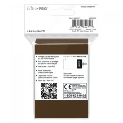 Ultra Pro: PRO-Matte 60ct Small Deck Protector sleeves: Brown (62 x 89 mm)