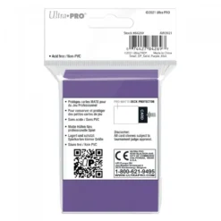Ultra Pro: PRO-Matte 60ct Small Deck Protector sleeves: Purple (62 x 89 mm)