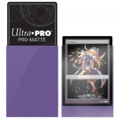 Ultra Pro: PRO-Matte 60ct Small Deck Protector sleeves: Purple (62 x 89 mm)