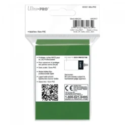 Ultra Pro: PRO-Matte 60ct Small Deck Protector sleeves: Green (62 x 89 mm)