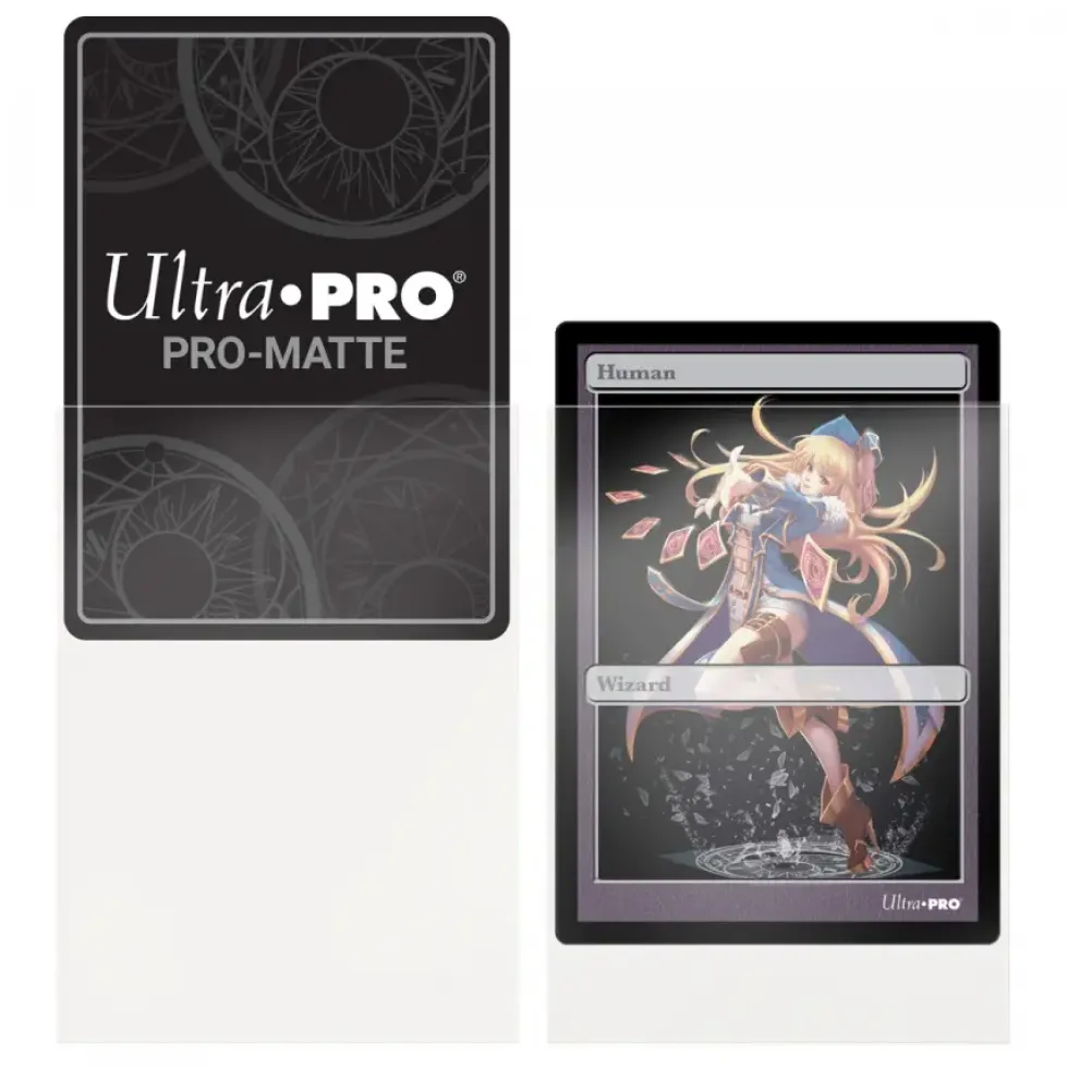 Ultra Pro: PRO-Matte 60ct Small Deck Protector sleeves: Clear (62 x 89 mm)