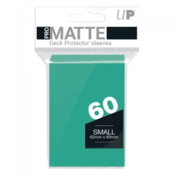 Ultra Pro: PRO-Matte 60ct Small Deck Protector sleeves: Aqua (62 x 89 mm)