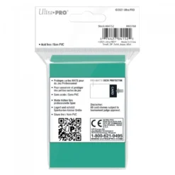 Ultra Pro: PRO-Matte 60ct Small Deck Protector sleeves: Aqua (62 x 89 mm)