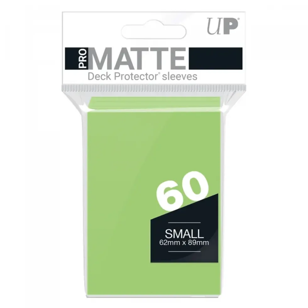 Ultra Pro: PRO-Matte 60ct Small Deck Protector sleeves: Lime Green (62 x 89 mm)