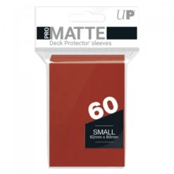 Ultra Pro: PRO-Matte 60ct Small Deck Protector sleeves: Red (62 x 89 mm)