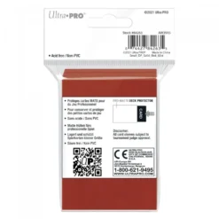 Ultra Pro: PRO-Matte 60ct Small Deck Protector sleeves: Red (62 x 89 mm)