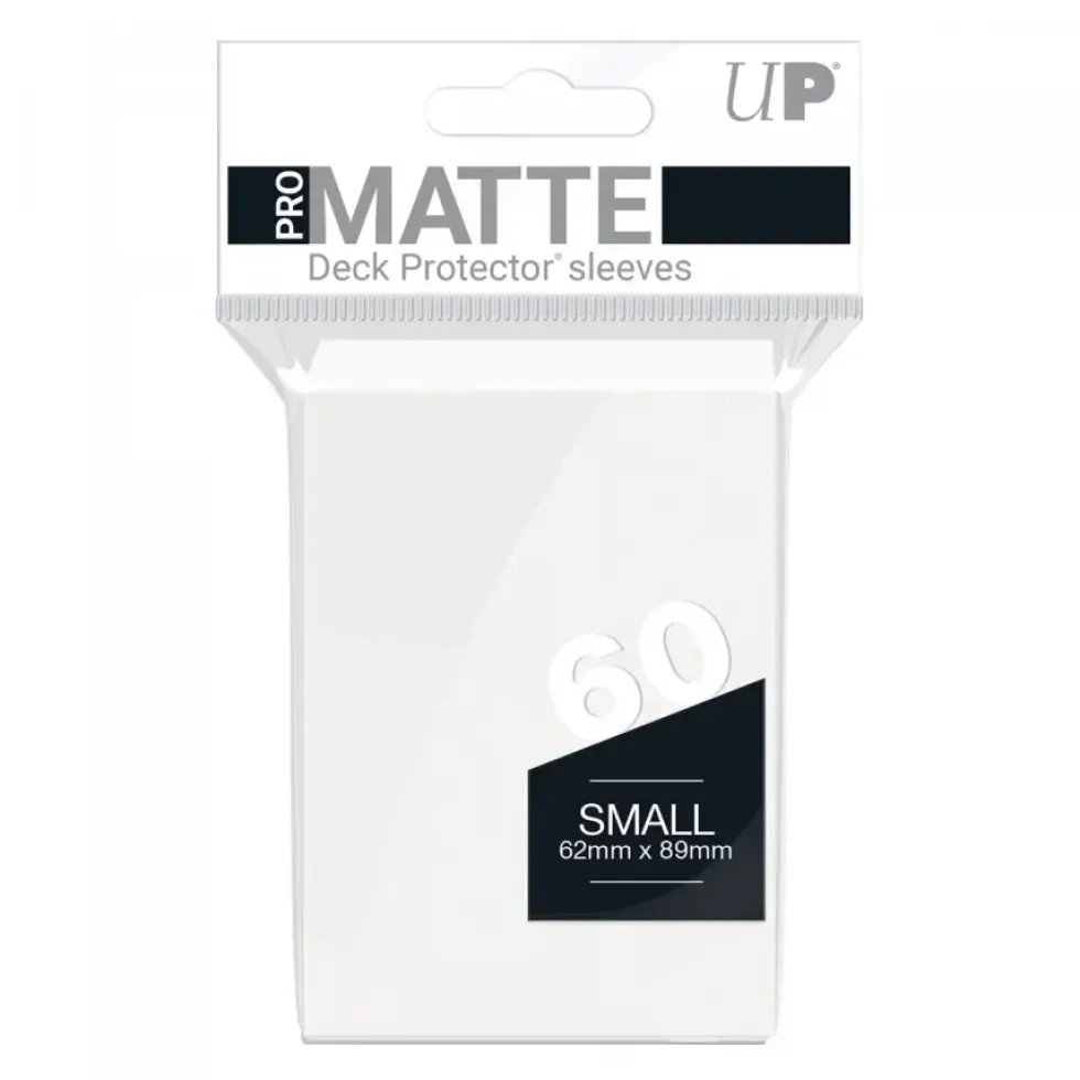 Ultra Pro: PRO-Matte 60ct Small Deck Protector sleeves: White (62 x 89 mm)