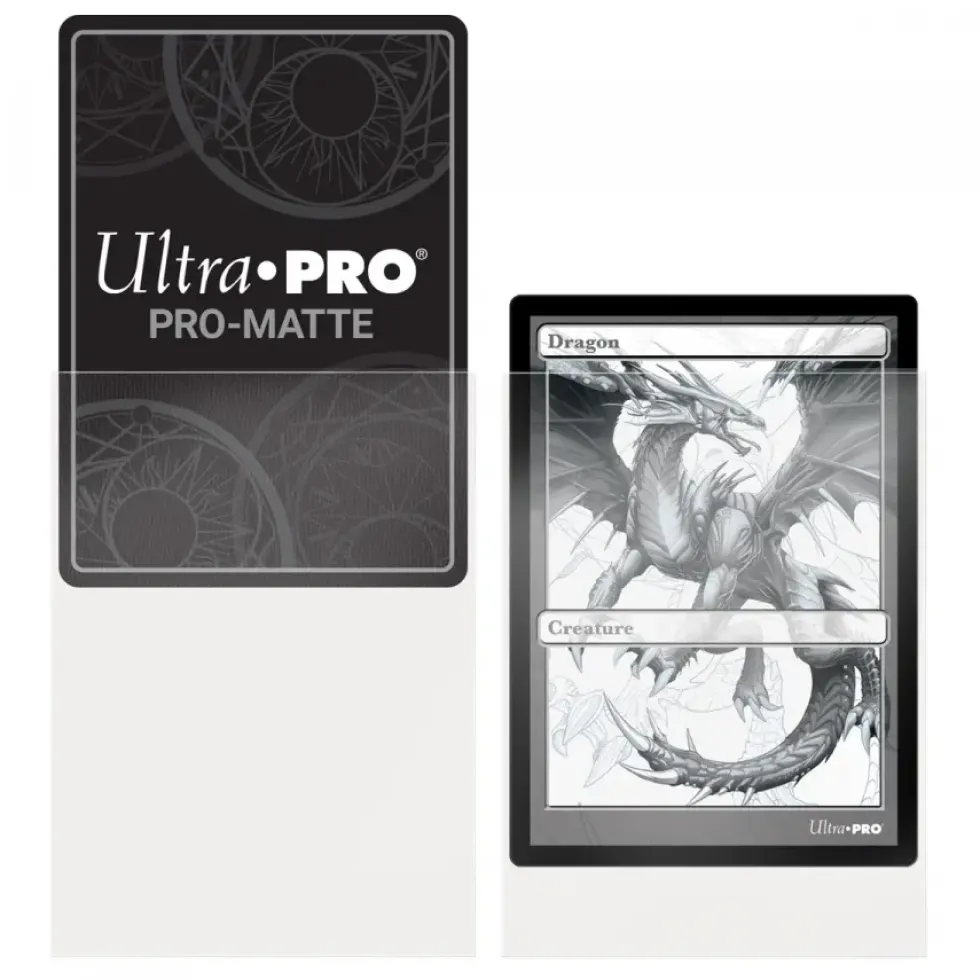 Ultra Pro: PRO-Matte 50ct Standard Deck Protector sleeves: Clear (66 x 91 mm)