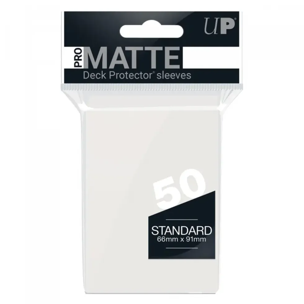 Ultra Pro: PRO-Matte 50ct Standard Deck Protector sleeves: Clear (66 x 91 mm)
