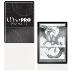Ultra Pro: PRO-Matte 100ct Standard Deck Protector sleeves: Clear (66 x 91 mm)
