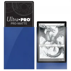 Ultra Pro: PRO-Matte 100ct Standard Deck Protector sleeves: Blue (66 x 91 mm)