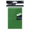 Ultra Pro: PRO-Matte 100ct Standard Deck Protector sleeves: Green (66 x 91 mm)